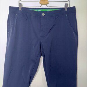 Alberto Golf Pants Mens Size 38 US /54 EU 3xDry Cooler Regular Fit Blue Stretch